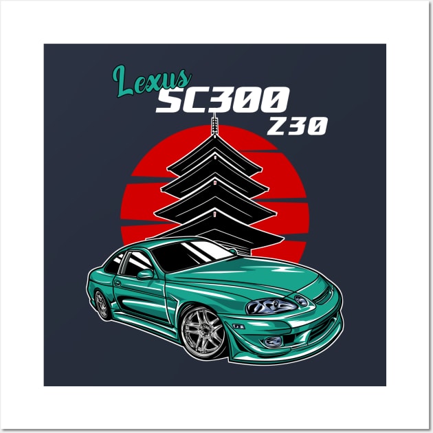 Lexus SC300 Wall Art by mirailecs